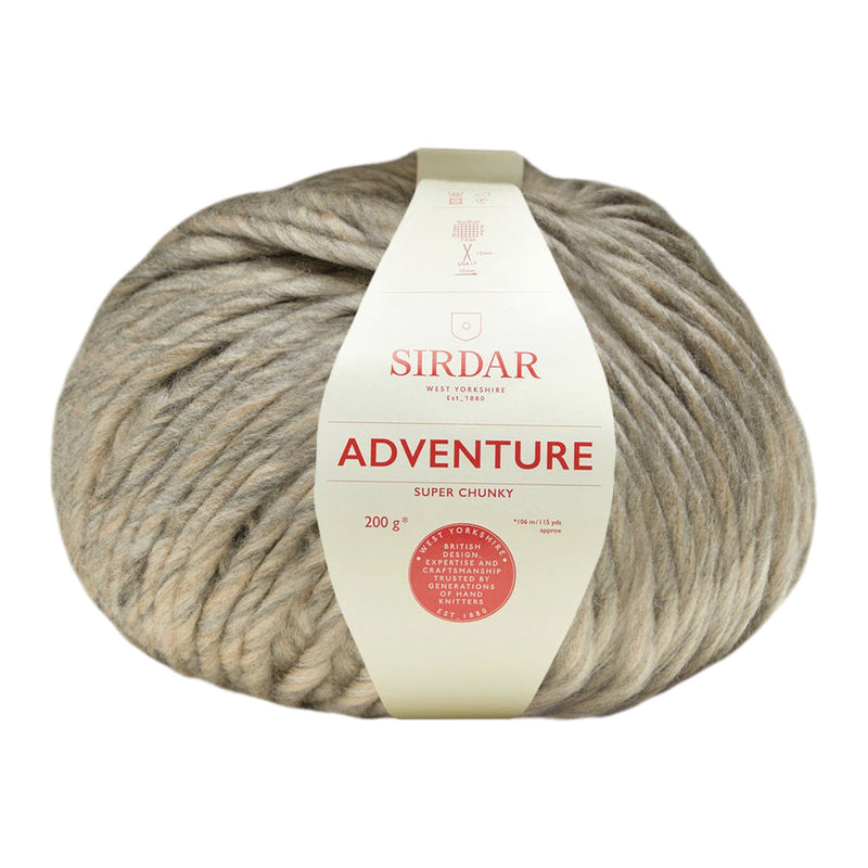 Rosy Brown Sirdar Yarn Adventure Super Chunky - 80% Acrylic 20% Wool - 200g - Silver Mist Knitting and Crochet Yarn