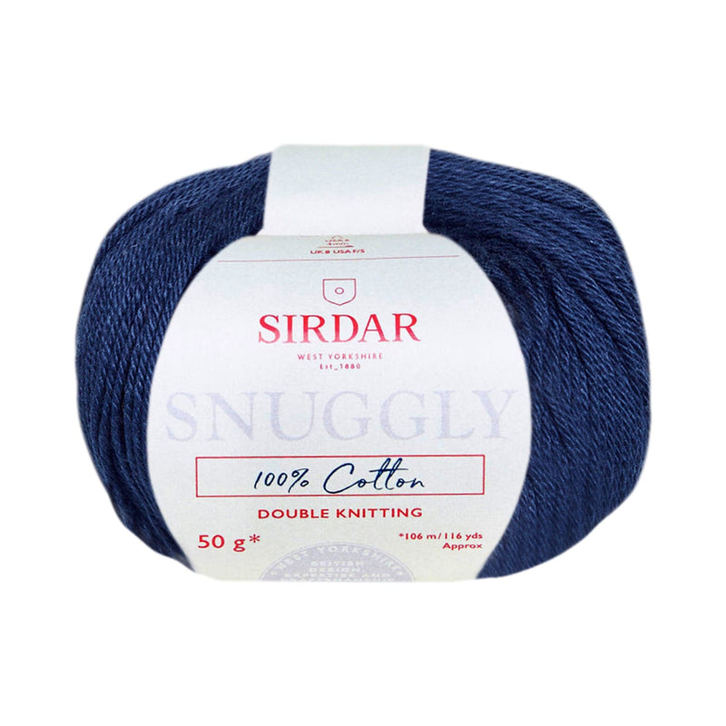 Lavender Sirdar Yarn Snuggly 100% Cotton 50g - 0758 Navy Knitting and Crochet Yarn