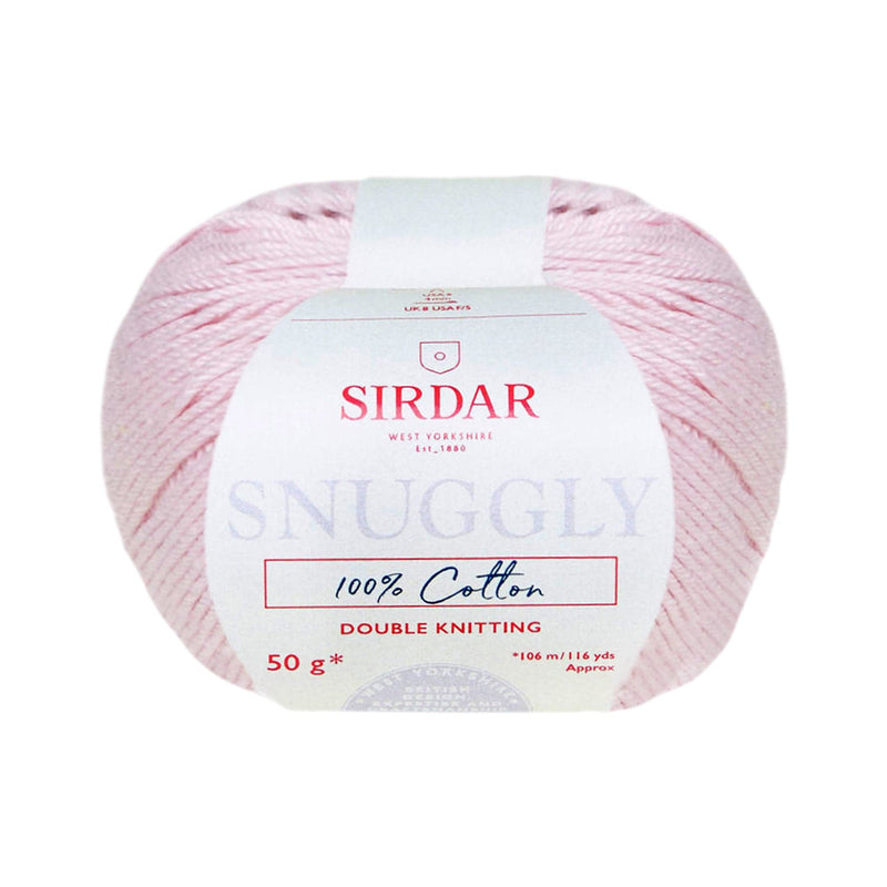Light Gray Sirdar Yarn Snuggly 100% Cotton 50g - 0763 Powder Knitting and Crochet Yarn