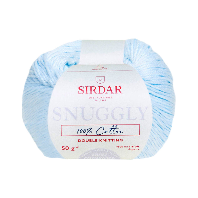 Lavender Sirdar Yarn Snuggly 100% Cotton 50g - 0765 Ice Blue Knitting and Crochet Yarn