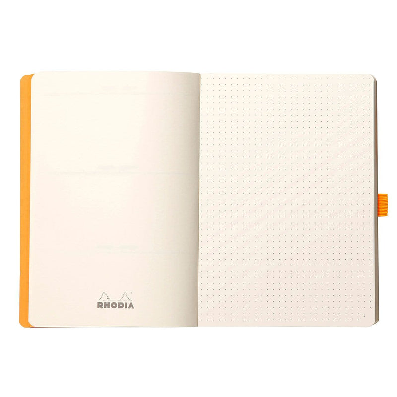 Beige Rhodia Rhodiarama Goal Book Grid A5 Celadon Pads