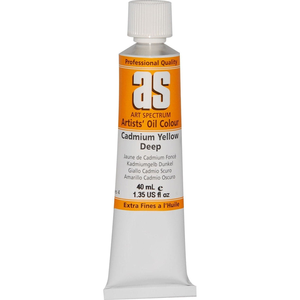 Chocolate Art Spectrum Oil Paint 40mL Cadmium Yellow Deep  S4 Oil Paints
