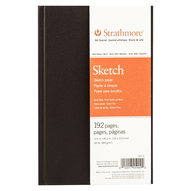 White Smoke Strathmore Sketch Journal 5.5"X8.5" - 96 Sheets Pads