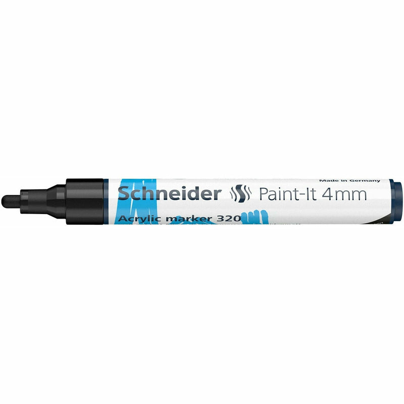 Lavender Schneider Acrylic Paint Marker Paint-It 320 4mm Black Pens and Markers