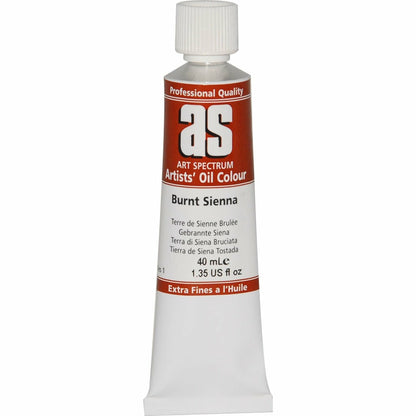 Saddle Brown Art Spectrum Oil Paint 40mL Burnt Sienna  S1 Oil Paints