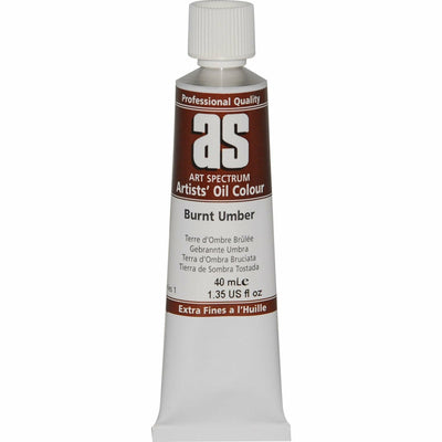 Saddle Brown Art Spectrum Oil Paint 40mL Burnt Umber  S1 Oil Paints