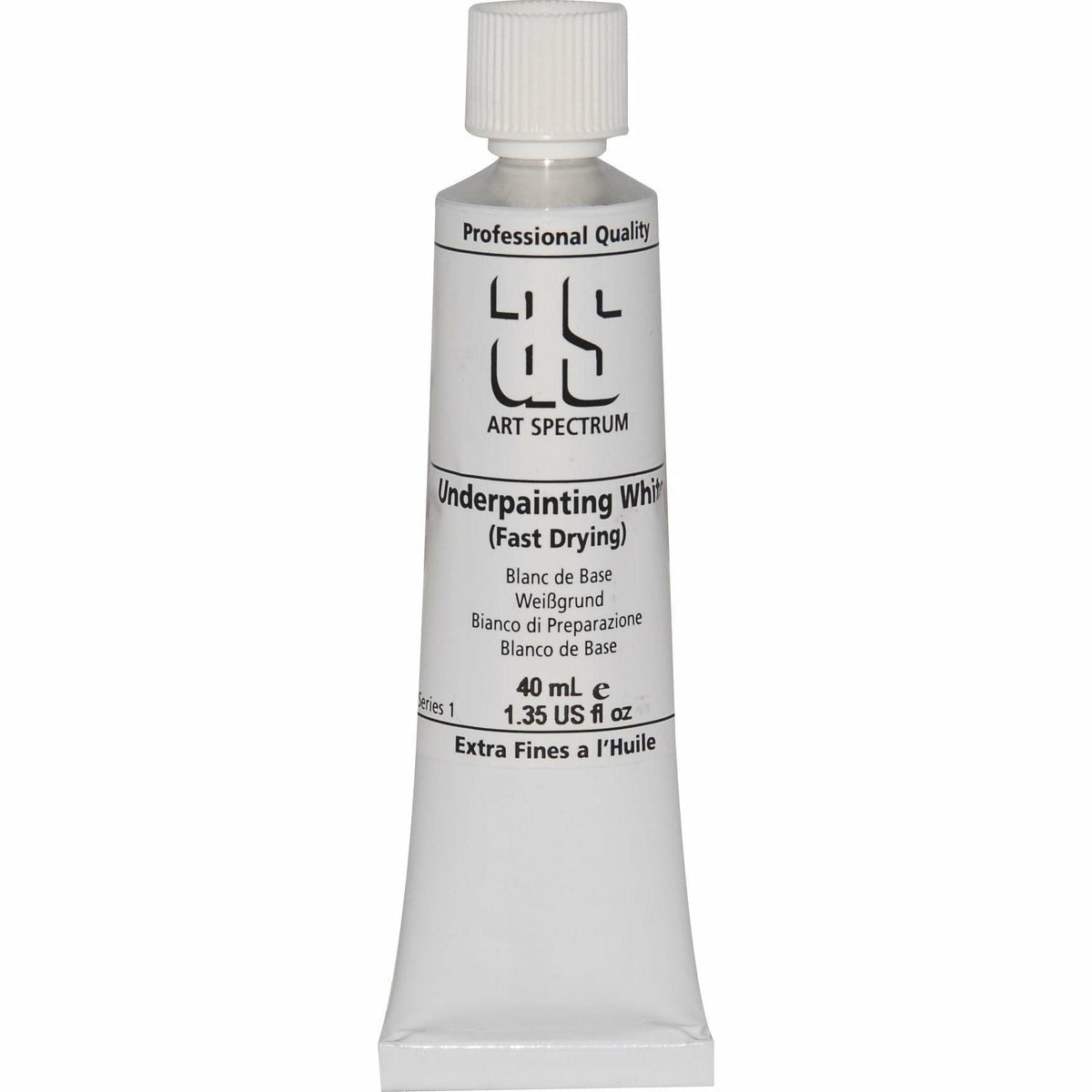Gray Art Spectrum Oil Paint 40mL Underpainting White  S1 Oil Paints
