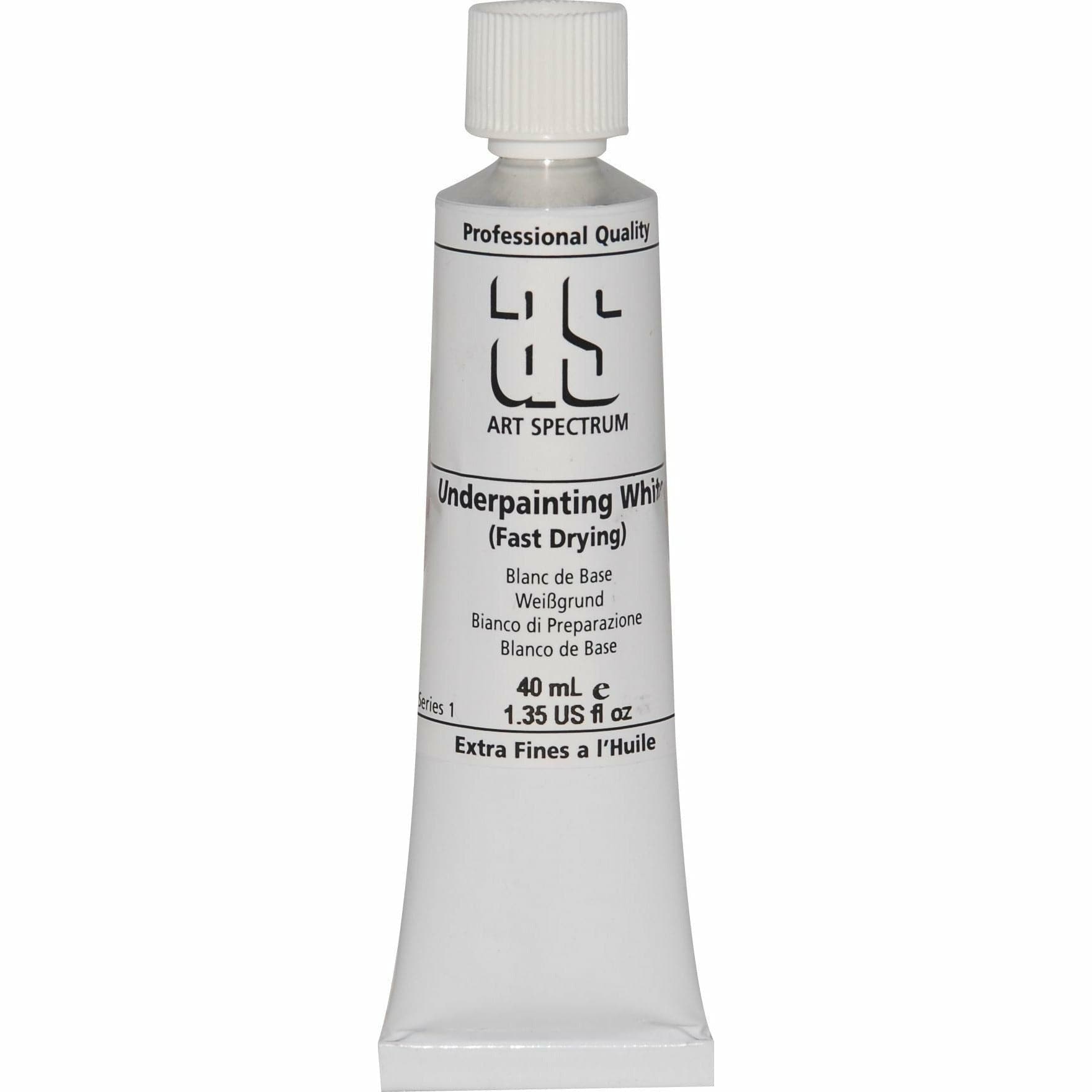 Gray Art Spectrum Oil Paint 40mL Underpainting White  S1 Oil Paints
