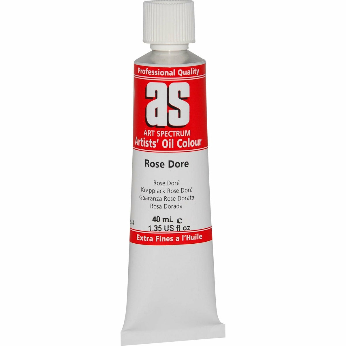 Red Art Spectrum Oil Paint 40mL Rose Dore  S4 Oil Paints