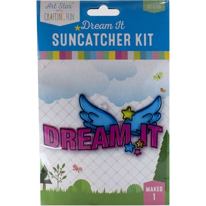 Dark Gray Art Star Dream It Suncatcher Kit Kids Craft Kits