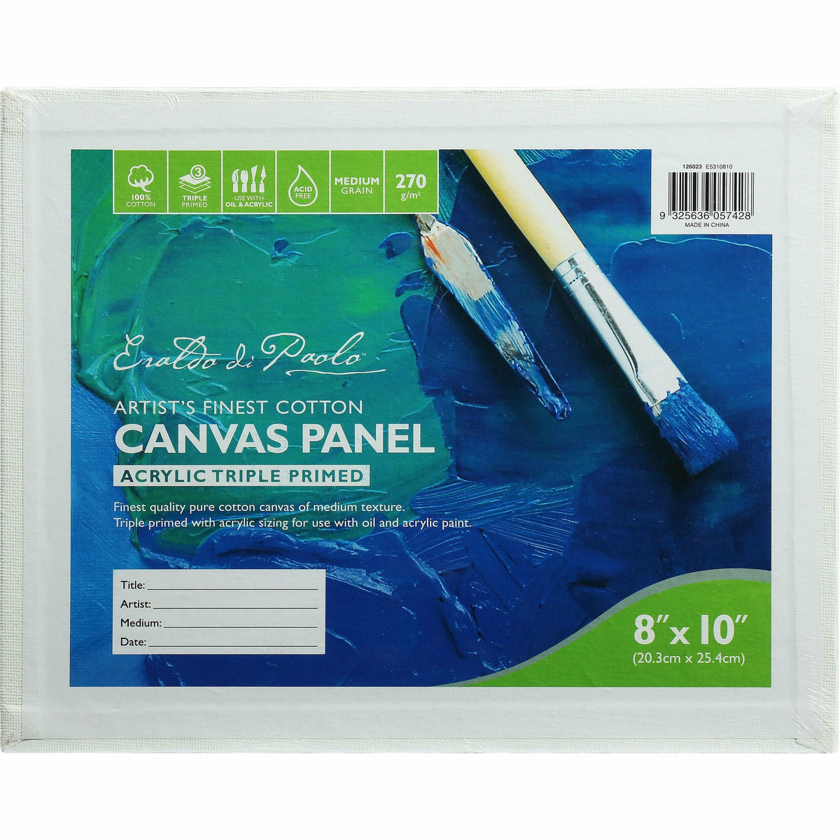 Midnight Blue 8 x 10 Inches Eraldo di Paolo Canvas Panel Canvas Panels
