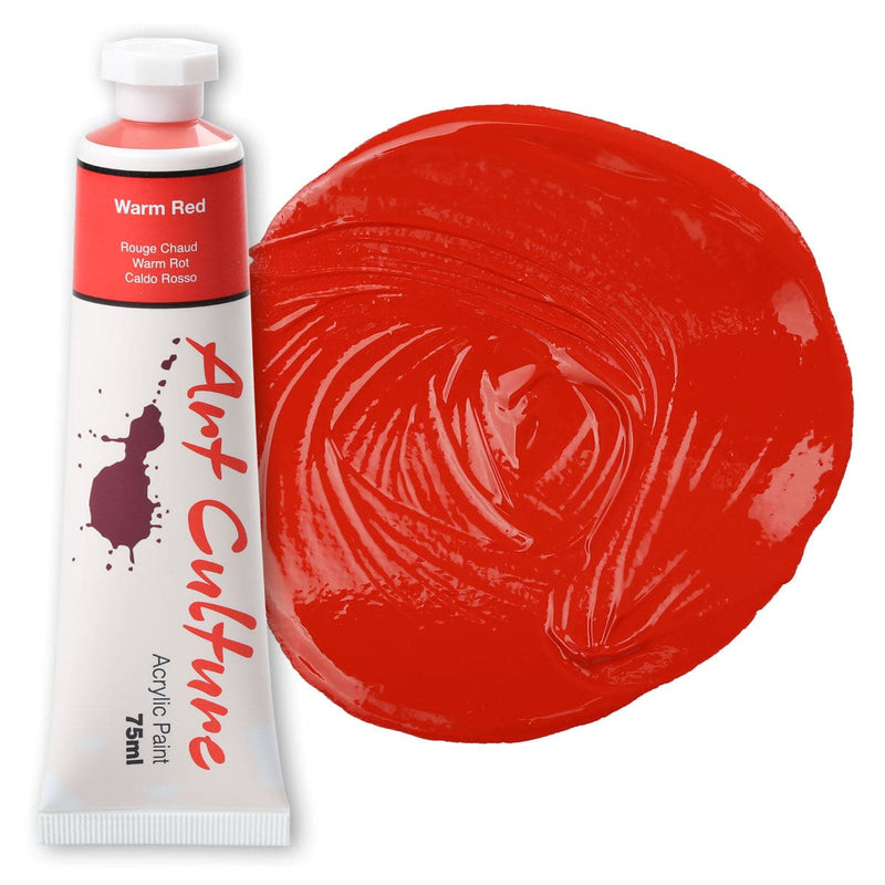 Firebrick Art Culture Acrylic Paint Warm Red 75ml Acrylic Paints
