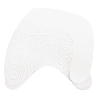 White Smoke Teacher's Choice Boomerang Cut Outs 25 Pieces - White Educational / Learning