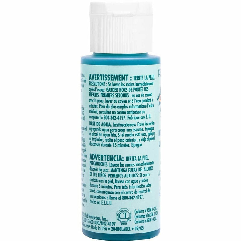 Pale Turquoise Brush Plus Brush Cleaner 59ml Paint Brushes