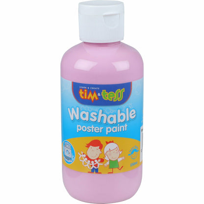 Dark Slate Blue Tim & Tess Children's Washable  Poster Paint Pink 250ml Kids Paints