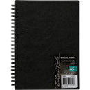 Black Eraldo Di Paolo A5 Visual Diary 110gsm 60 Sheets Pads