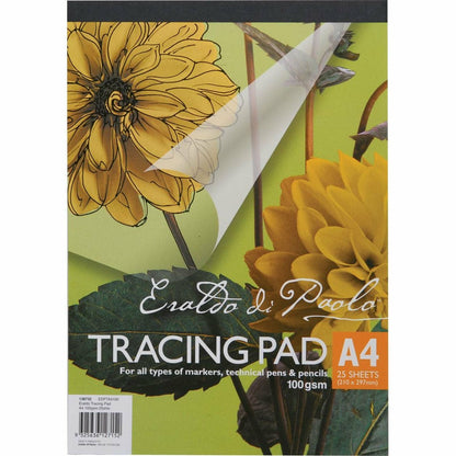 Goldenrod Eraldo di Paolo A4 Tracing Pad 100gsm 25 Sheets Tracing Pads