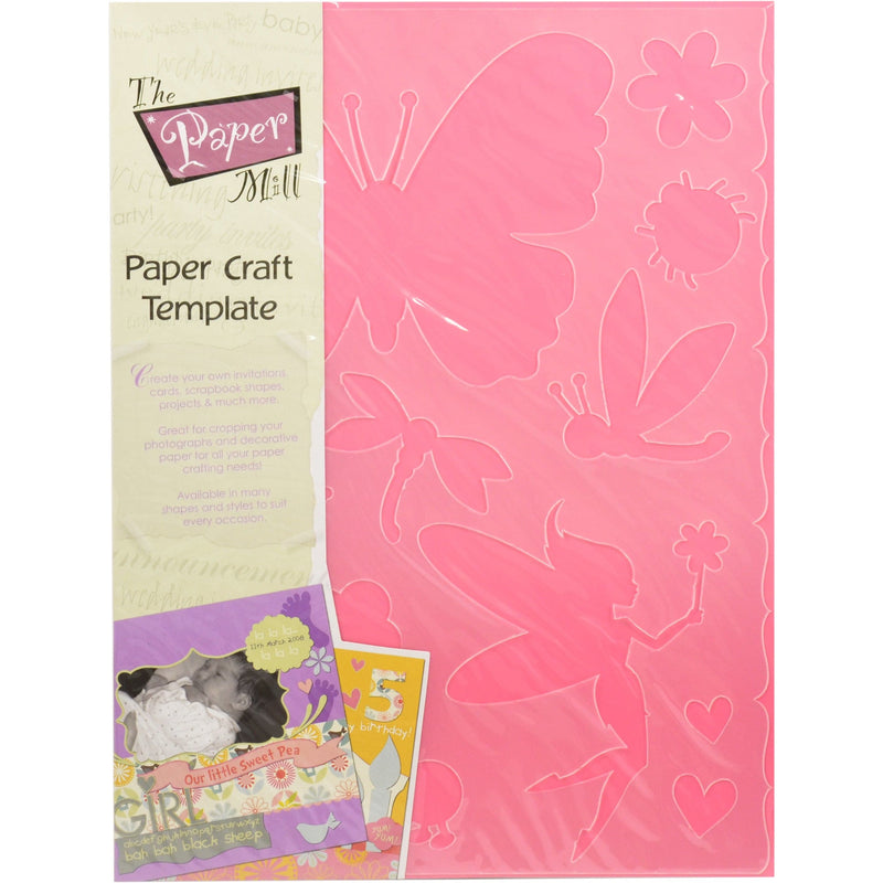 Light Pink The Paper Mill Paper Craft Template Mystical Garden Stencils And Templates