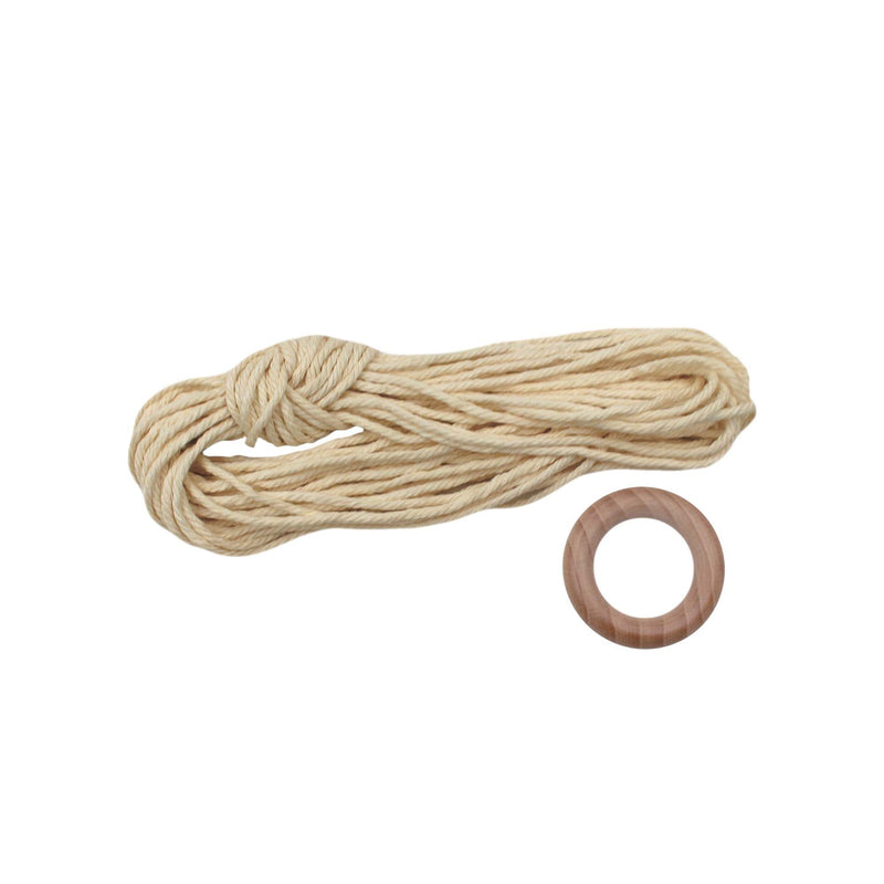Tan Macrame Plant Hanger Kit With Spiral Knot- Cream  11X83cm Macrame