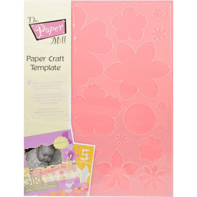 Light Salmon The Paper Mill Paper Craft Template Flowers Stencils And Templates