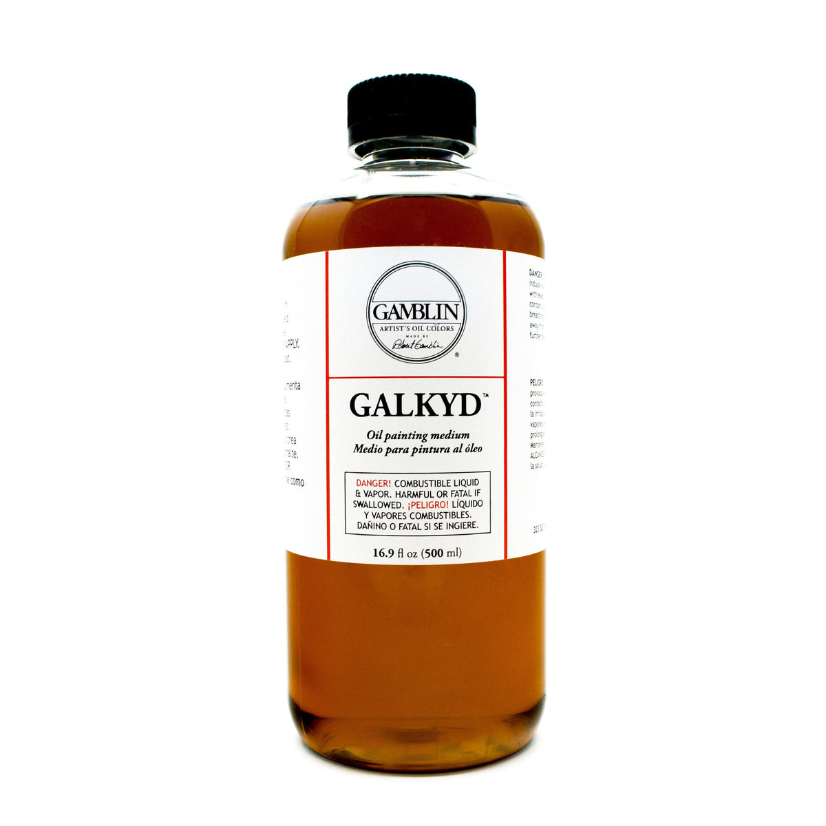 Saddle Brown Gamblin Galkyd Medium 500ml/16.9oz Oil Paints