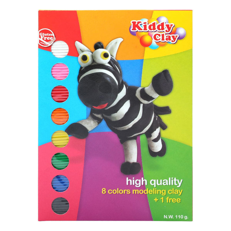 Pale Violet Red Kiddy Clay Modelling Clay Assorted Colours 9 Blocks Kids Modelling Supplies