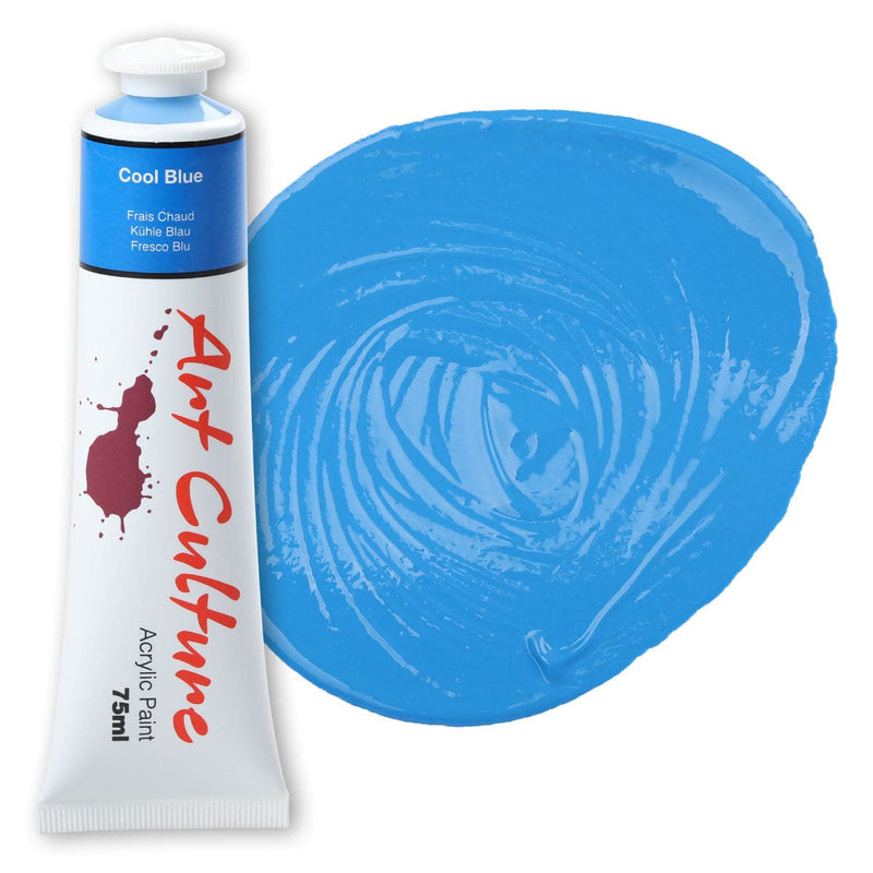Dodger Blue Art Culture Acrylic Paint Cool Blue 75ml Acrylic Paints