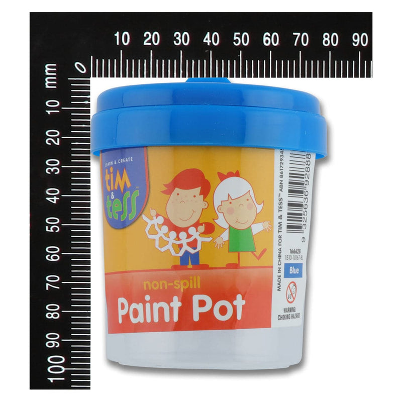 Goldenrod Tim & Tess Non Spill Paint Pot Blue Kids Painting Acccessories