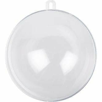 Lavender 100Mm Plastic Fillable Ball Clear Christmas