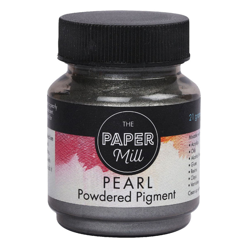 Black The Paper Mill Pearl Powdered Pigment Silver 21g Pigments