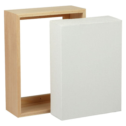 Light Gray 5 x 7 inches Eraldo di Paolo Stretched Canvas with Wood Frame Canvas and Painting Surfaces