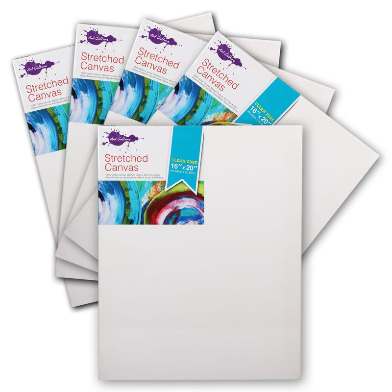 Lavender Art Culture Thin 16mm Bar Stretched Canvas 16 x 20 Inches 1 Pack Canvas and Painting Surfaces