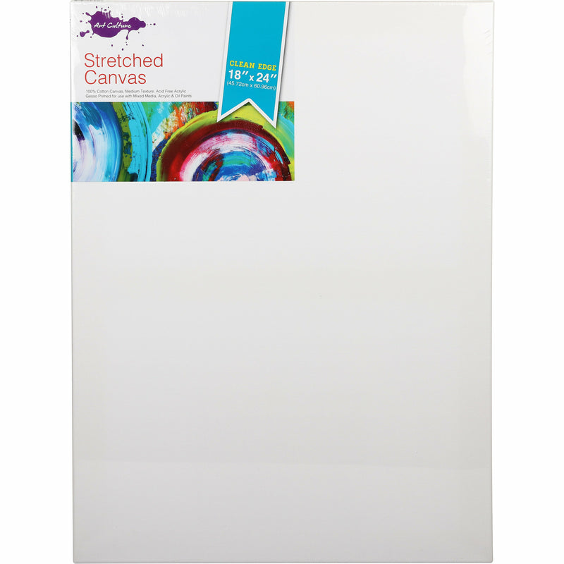 Lavender Art Culture Thin 16mm Bar Stretched Canvas 18 x 24 Inches 1 Pack Canvas and Painting Surfaces