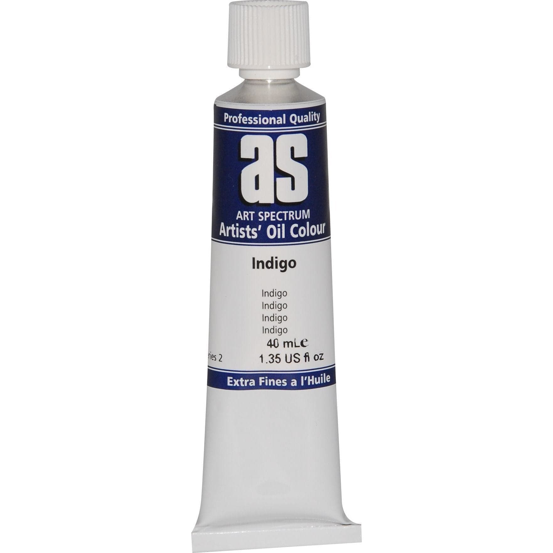 Light Gray Art Spectrum Oil Paint 40mL Indigo Blue  S2 Oil Paints
