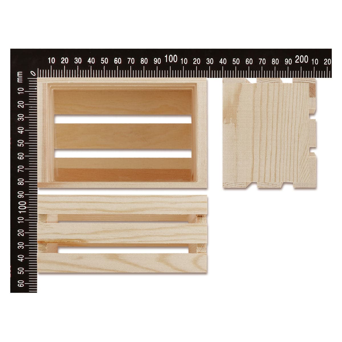 Sienna Tim & Tess Mini Wooden Crate 12.5 x 8.5 x 6cm Kids Wood Craft