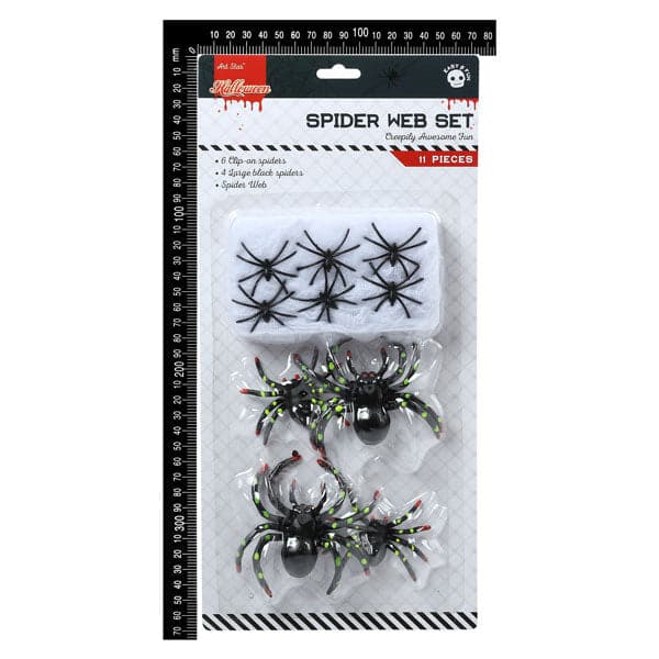 Lavender Art Star Halloween Spider Web Set 27 x 17.5cm Halloween