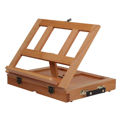 White The Art Studio Artist Travel Box Easel Easels & Cases