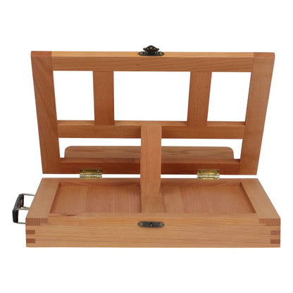 White The Art Studio Artist Travel Box Easel Easels & Cases