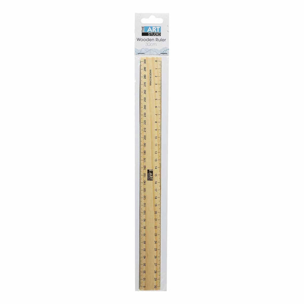 BAZIC 12 (30cm) Wooden Ruler (3/Pack)