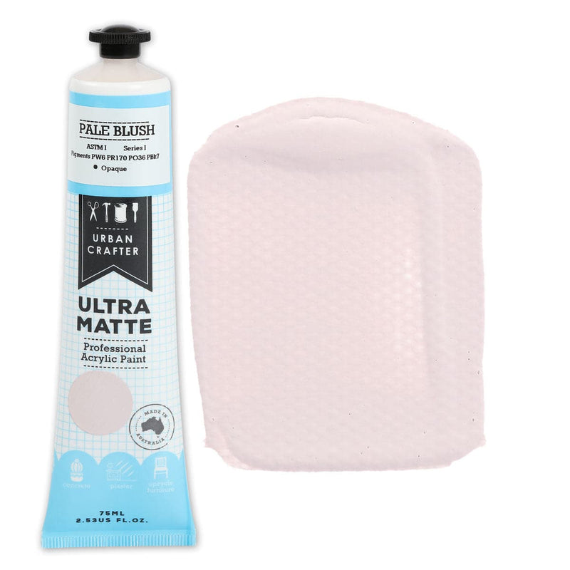 Misty Rose Urban Crafter Ultra Matte Acrylic Paint Pale Blush Opaque S1 ASTM1 75ml Acrylic Paints