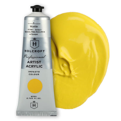 Goldenrod Holcroft  Professional Acrylic Paint Australian Series Wattle 80ml Acrylic Paints