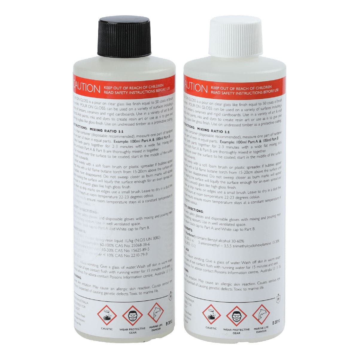 Gray Holcroft Pour On Gloss Resin Art Varnish Kit 500ml Acrylic Paints