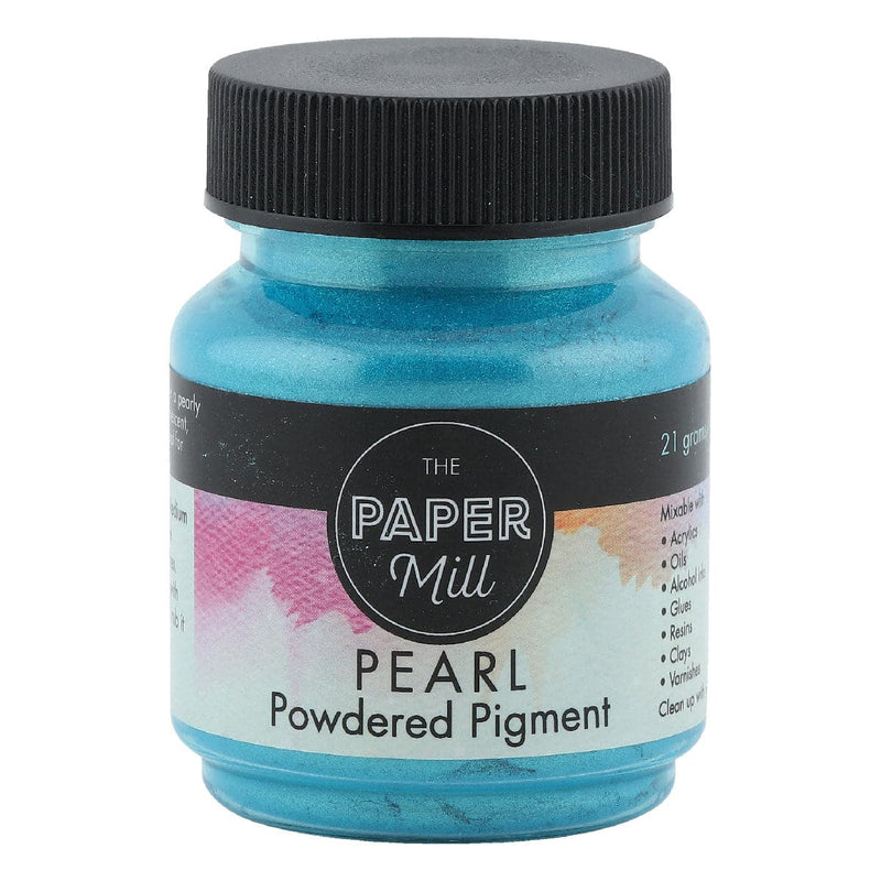 Steel Blue The Paper Mill Pearl Powdered Pigment Cyan 21g Pigments