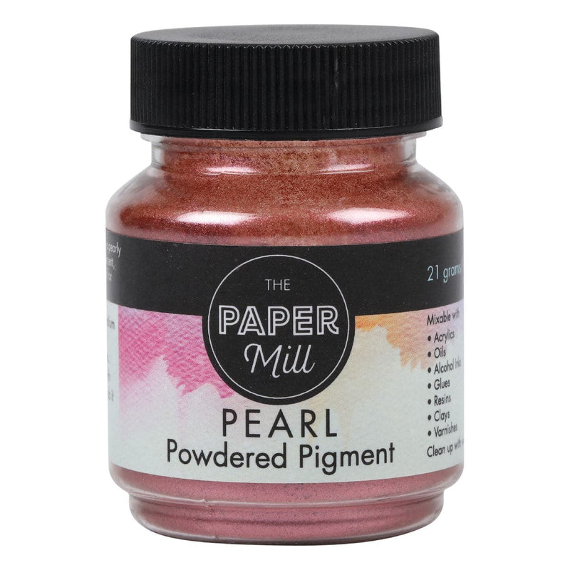 Sienna The Paper Mill Pearl Powder Pigment 21g Metallic Rose Pigments