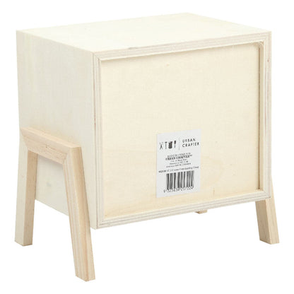 Antique White Urban Crafter 2 Drawer Free-standing Chest 18.5x12.5x17.5cm All Woodcraft