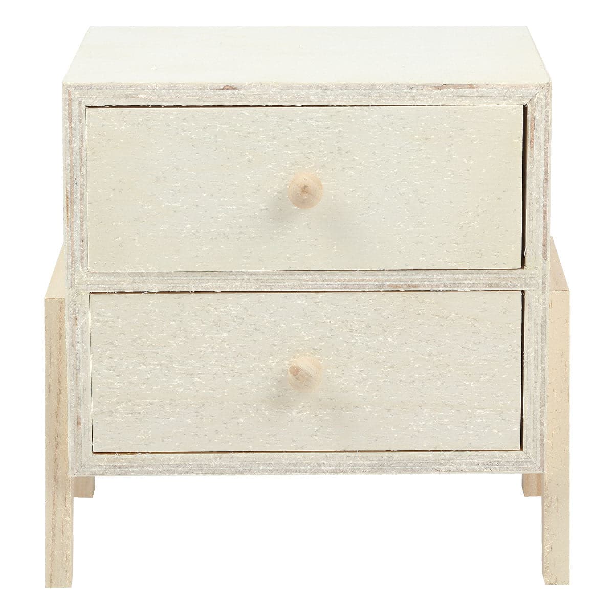 Light Gray Urban Crafter 2 Drawer Free-standing Chest 18.5x12.5x17.5cm All Woodcraft