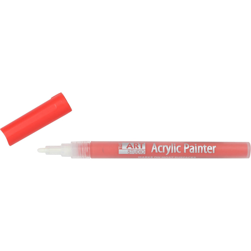 Light Coral The Art Studio Fine Tip Acrylic Painter Pen Deep Red Pens and Markers
