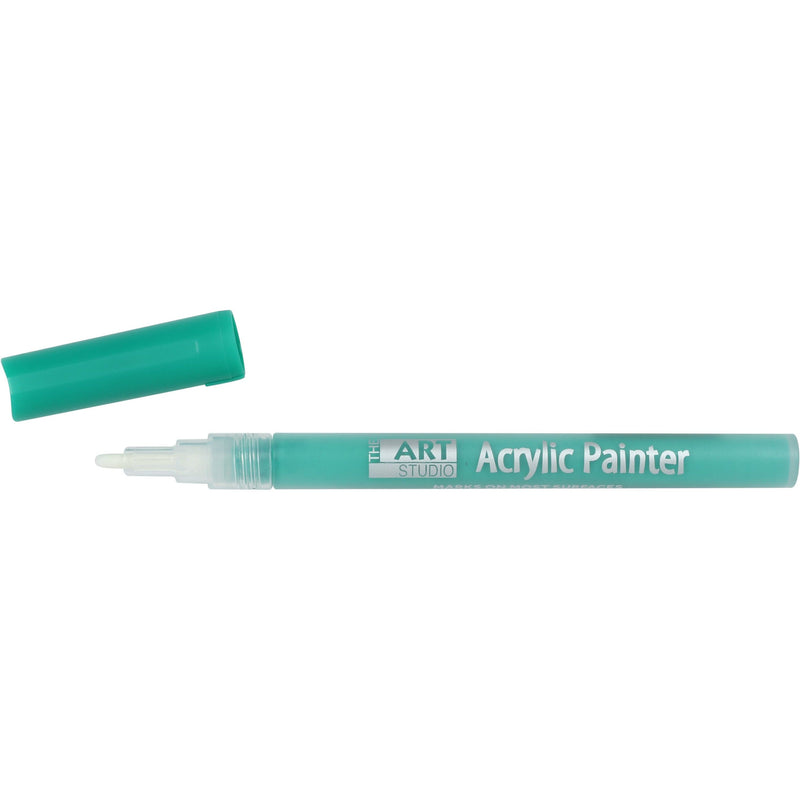 Cadet Blue The Art Studio Fine Tip Acrylic Painter Pen Emerald Pens and Markers