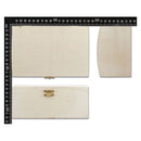 Light Gray Urban Crafter Plywood Rectangular Box with Curved Lid Boxes