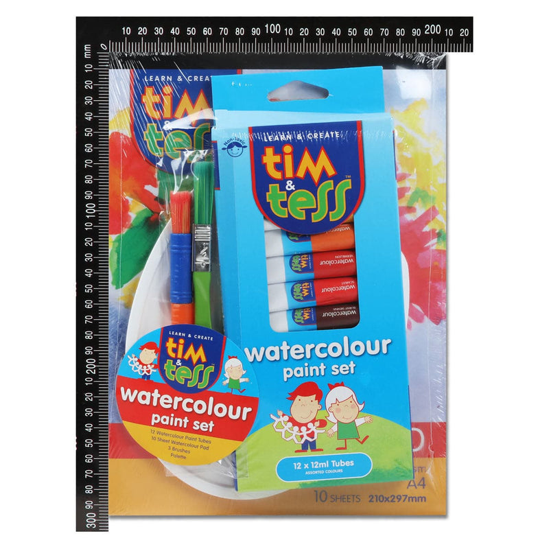 Dodger Blue Tim & Tess Watercolour Paint Starter Pack Kids Paints